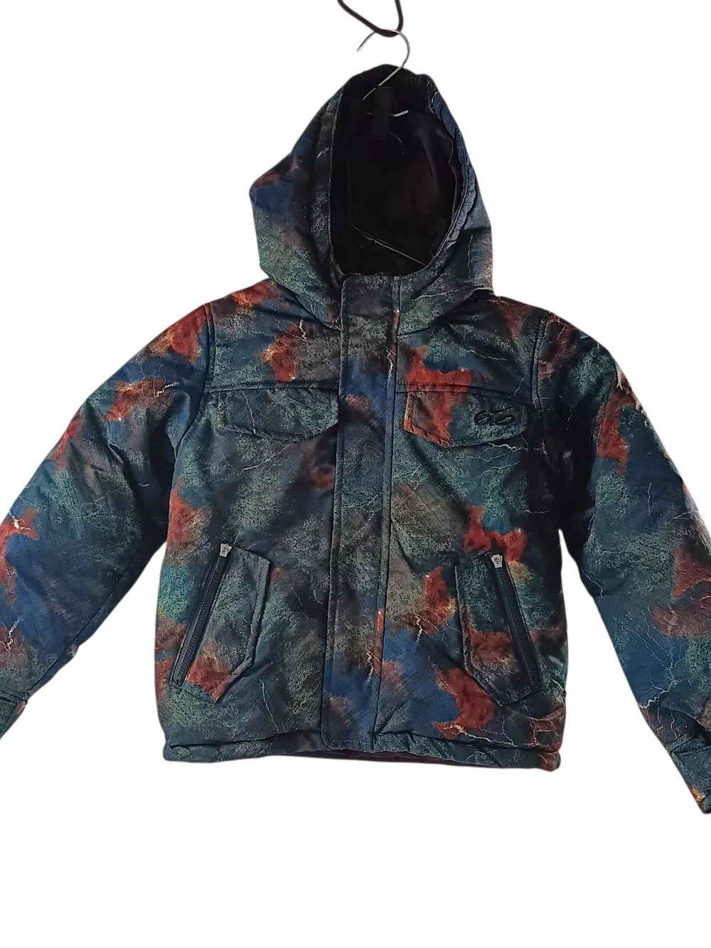 Vintage Nike 6.0 Youth Snowboard Ski Jacket Coat Size 7 Abstract Design Rare